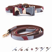 Kamuflaažist kassi kaelarihm koera kaelarihm kõigile kassidele ja väikestele keskmistele suurtele koertele koos Bowknot lemmiklooma kaelarihmaga P