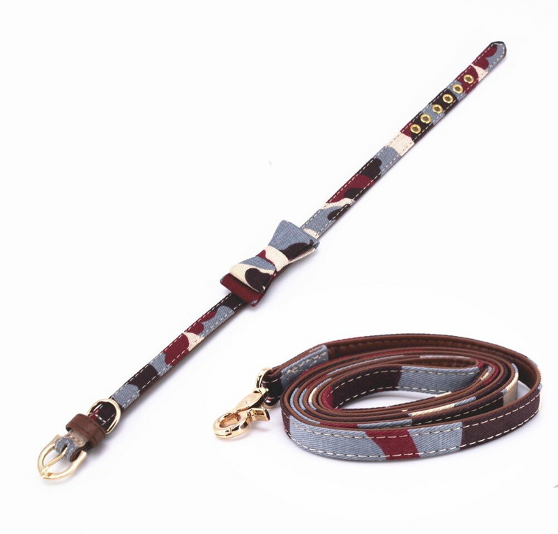 Kamuflaažist kassi kaelarihm koera kaelarihm kõigile kassidele ja väikestele keskmistele suurtele koertele koos Bowknot lemmiklooma kaelarihmaga P