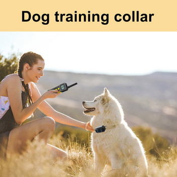 Ηλεκτρικό κολάρο εκπαίδευσης σκύλων αδιάβροχο USB Τηλεχειριστήριο για κατοικίδια Beep Δόνηση Εκπαιδευτικό πώμα γαβγίσματος σκύλων για μεγάλα και μικρά σκυλιά