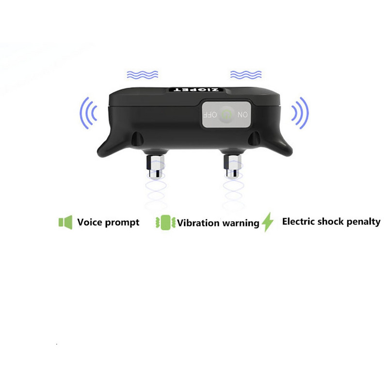 Επαναφορτιζόμενο τηλεχειριστήριο One-For Two Αδιάβροχο ηλεκτρικό ηλεκτρικό αντικραδασμικό σύστημα αναστολής κολάρου για σκύλους
