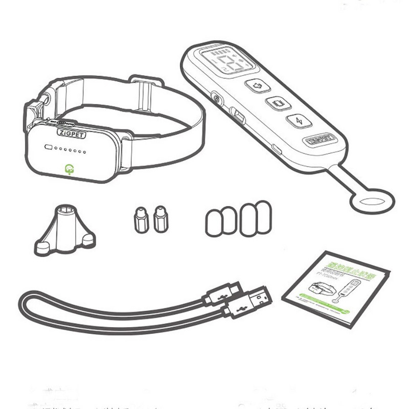 Επαναφορτιζόμενο τηλεχειριστήριο One-For Two Αδιάβροχο ηλεκτρικό ηλεκτρικό αντικραδασμικό σύστημα αναστολής κολάρου για σκύλους