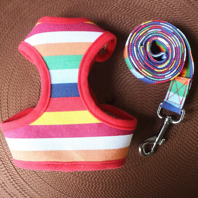 Cufăr pentru animale de companie, spate, lesă de plimbare pentru câine, lesă pentru animale de companie, piept colorat din pânză, costum pentru spate, articole pentru animale de companie