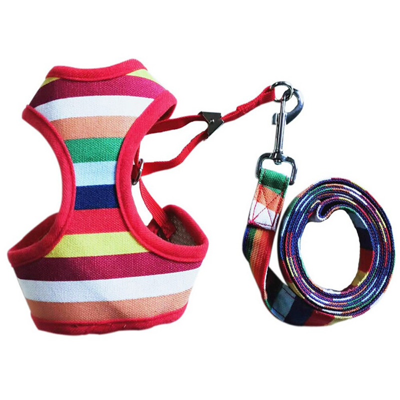 Cufăr pentru animale de companie, spate, lesă de plimbare pentru câine, lesă pentru animale de companie, piept colorat din pânză, costum pentru spate, articole pentru animale de companie