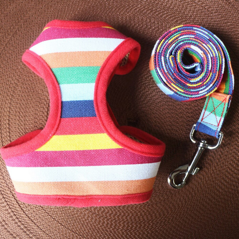 Cufăr pentru animale de companie, spate, lesă de plimbare pentru câine, lesă pentru animale de companie, piept colorat din pânză, costum pentru spate, articole pentru animale de companie