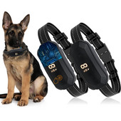 Περιλαίμιο σκύλου Anti Bark IPX7 Ηλεκτρικό σοκ Δόνηση Beep No Barking Dogs κολάρο αυτόματης εκπαίδευσης Επαναφορτιζόμενο σκυλί Ηλεκτρικό σοκ