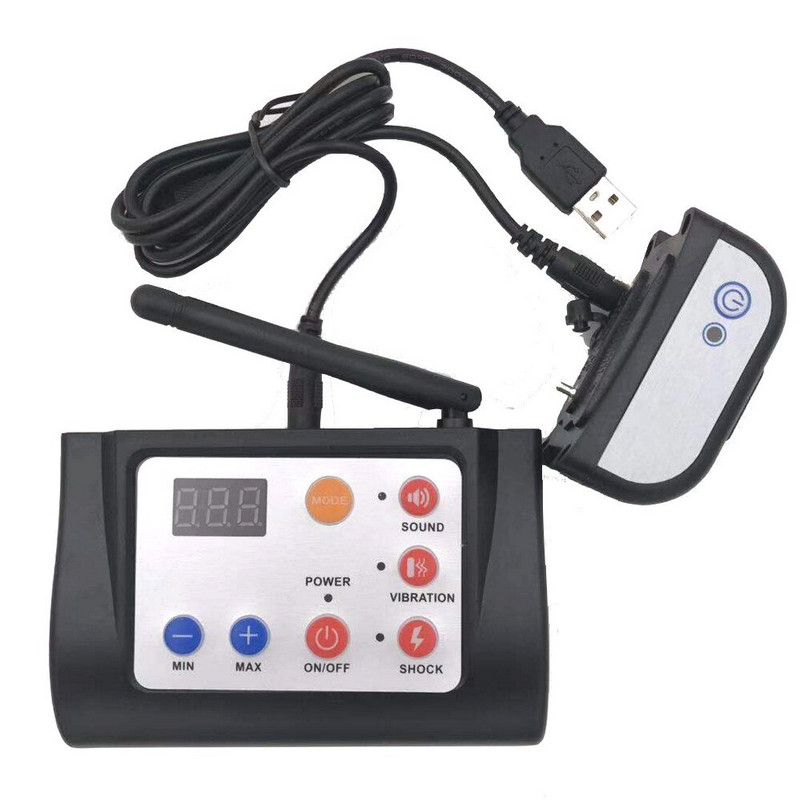 Sistem electric 2 în 1 de reținere pentru animale de companie pentru caine de companie Guler de antrenament fără fir pentru gard, impermeabil, reflectorizant, inofensiv