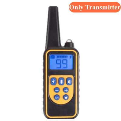 Dresavimo antkaklis, atsparus vandeniui šunų dresavimo antkaklis įkrovimas 800M nuotolinio valdymo pultas su vibracijos vibracijos akustiniu smūgiu antkakliu