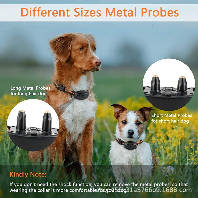 800 m τηλεχειριστήριο ηλεκτρονικό κολάρο προϊόντα εκπαίδευσης σκύλων γαβγίσματος επαναφορτιζόμενα IPX7 αδιάβροχα προϊόντα εκπαίδευσης κατοικίδιων