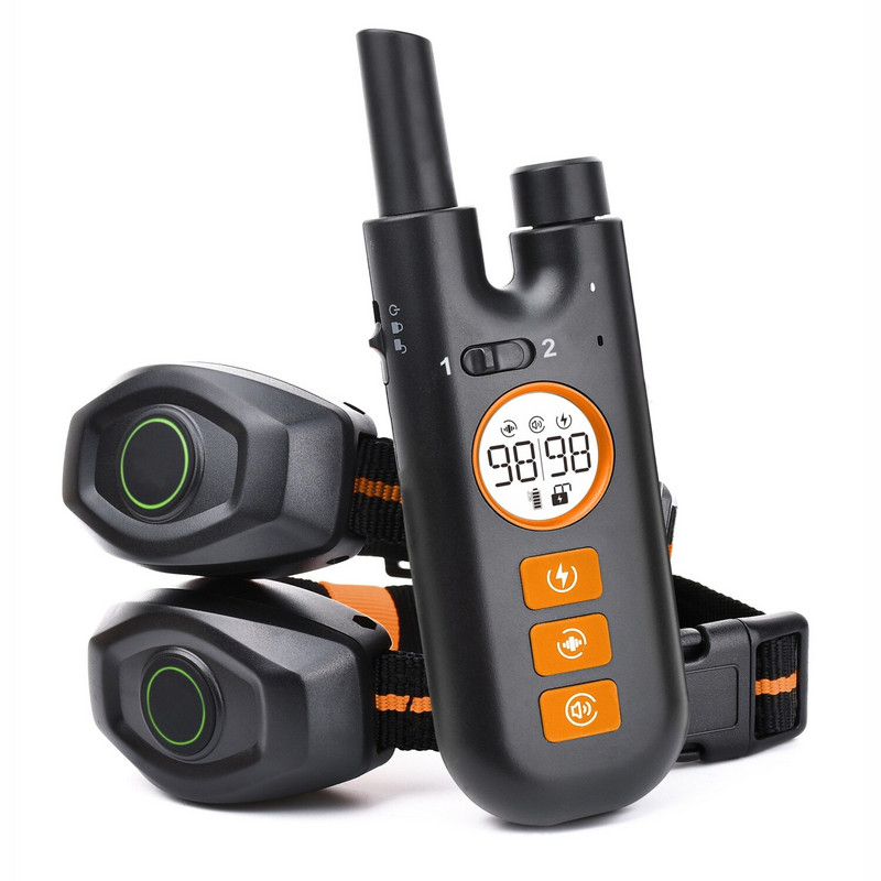 800 m τηλεχειριστήριο ηλεκτρονικό κολάρο προϊόντα εκπαίδευσης σκύλων γαβγίσματος επαναφορτιζόμενα IPX7 αδιάβροχα προϊόντα εκπαίδευσης κατοικίδιων