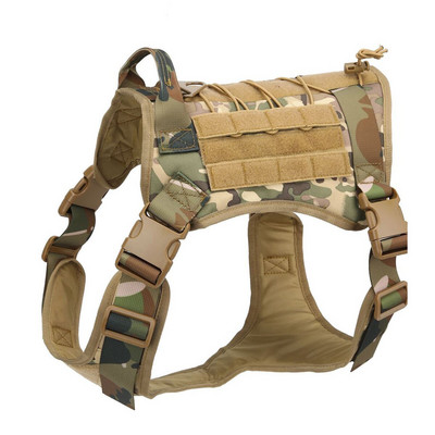 Στρατιωτική τακτική τσάντα λουριού μεγάλου σκύλου Αστυνομική λουριά σκύλου Cool Pet Pocket Food and Water Carrier for Dogs Outdoor Training Travel