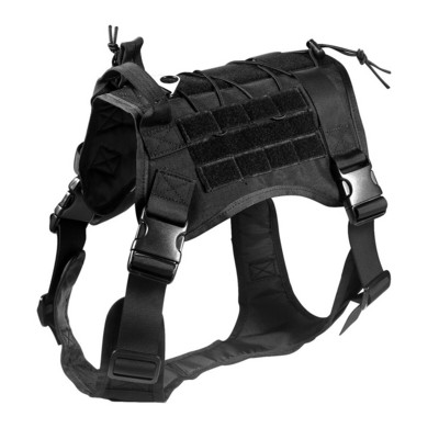 Στρατιωτική τακτική τσάντα λουριού μεγάλου σκύλου Αστυνομική λουριά σκύλου Cool Pet Pocket Food and Water Carrier for Dogs Outdoor Training Travel