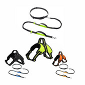 Σετ λουριών λουριών για σκύλους Ανακλαστική προσαρμογή λουρί ασφαλείας για κατοικίδιο ζώο με λαβή λουρί σκύλου για μικρό μεσαίο μεγάλο σκύλο