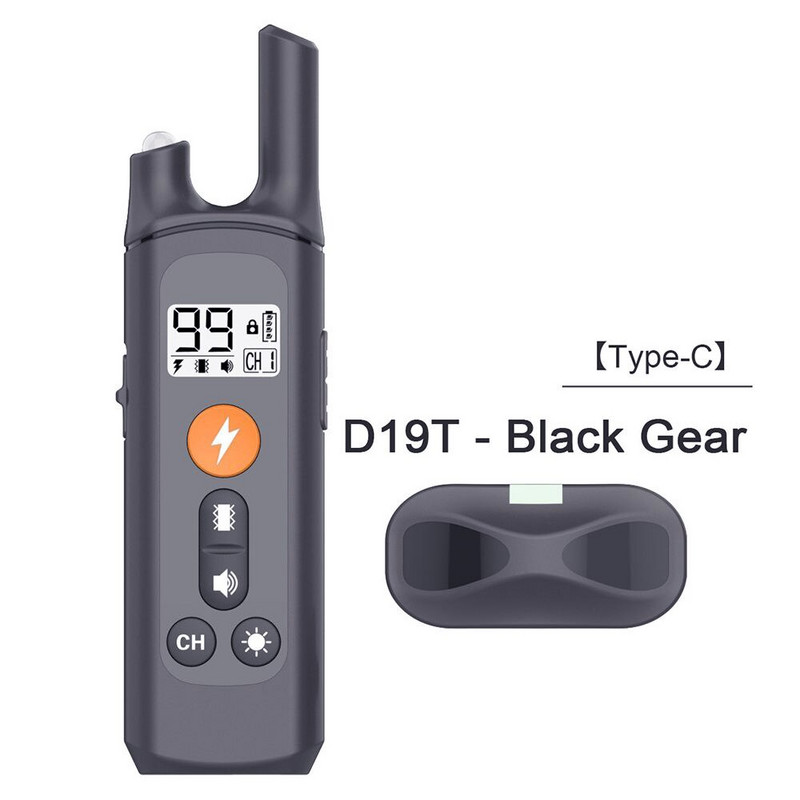 Kaugjuhtimispuldiga koerte šokikaelarihm, elektriline treeningkaelarihm koertele, laetav veekindel koerte treenimisrihm 3 režiimiga