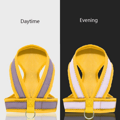 Naminių gyvūnėlių krūtinės diržai šunims Dobermano V formos šviesą atspindintys amortizaciniai apatiniai marškinėlių tipo krūtinės diržai mažiems ir vidutiniams šunims