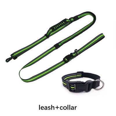 Υψηλής αντοχής αναδιπλούμενο λουρί σκύλου χωρίς χέρια για τρέξιμο, ρυθμιζόμενο αντανακλαστικό λουρί σκύλου για μεσαίου μεγέθους και μεγάλους σκύλους