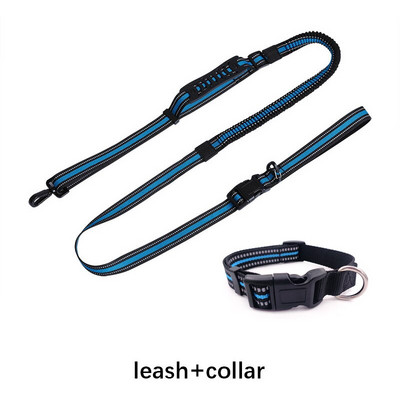 Υψηλής αντοχής αναδιπλούμενο λουρί σκύλου χωρίς χέρια για τρέξιμο, ρυθμιζόμενο αντανακλαστικό λουρί σκύλου για μεσαίου μεγέθους και μεγάλους σκύλους