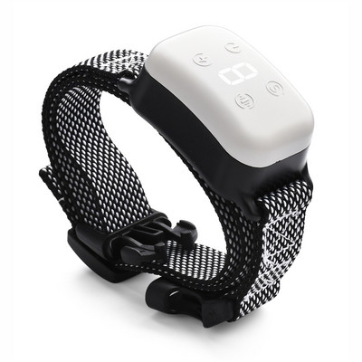 Väikese koera automaatne haukumise kaelarihm Laetav koeratreening elektriline haukumisvastane kaelarihm šokirežiimiga kutsikakoera jaoks