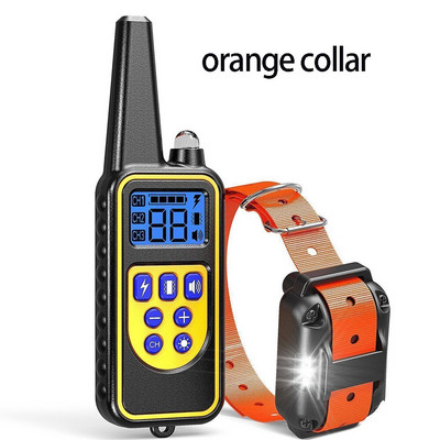 2500 Ft Koerte koolituskaelarihm lemmikloomade kaugvastuvõtja Laetav koera põrutusrihm haukumisvastane tööriist piiks vibratsioonišokk 3 režiimi