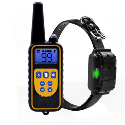 2500 Ft Koerte koolituskaelarihm lemmikloomade kaugvastuvõtja Laetav koera põrutusrihm haukumisvastane tööriist piiks vibratsioonišokk 3 režiimi