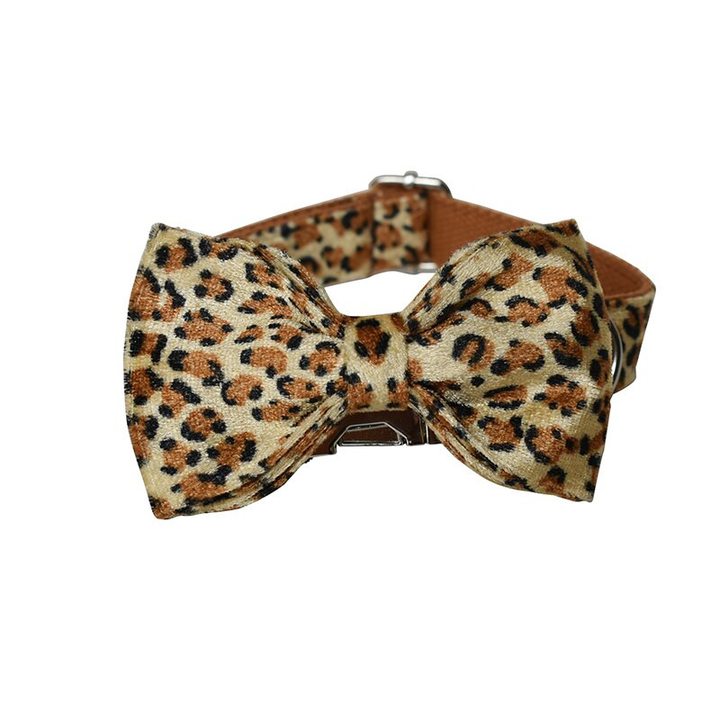 Guler de câine de culoare leopard, personalizat, gravat, nume de identificare, nailon reflectorizant, personalizat, set de lesă pentru zgarda de câine ID Nume Etichetă număr de telefon