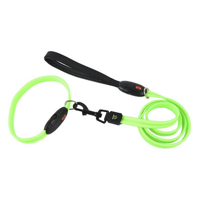 Ohutus Led Flash koeraplii nailon koerarihm Led Glow koera kaelarihm kutsika kaelarihm ja jalutusrihma komplekt USB laetav helendav kaelarihm koerale