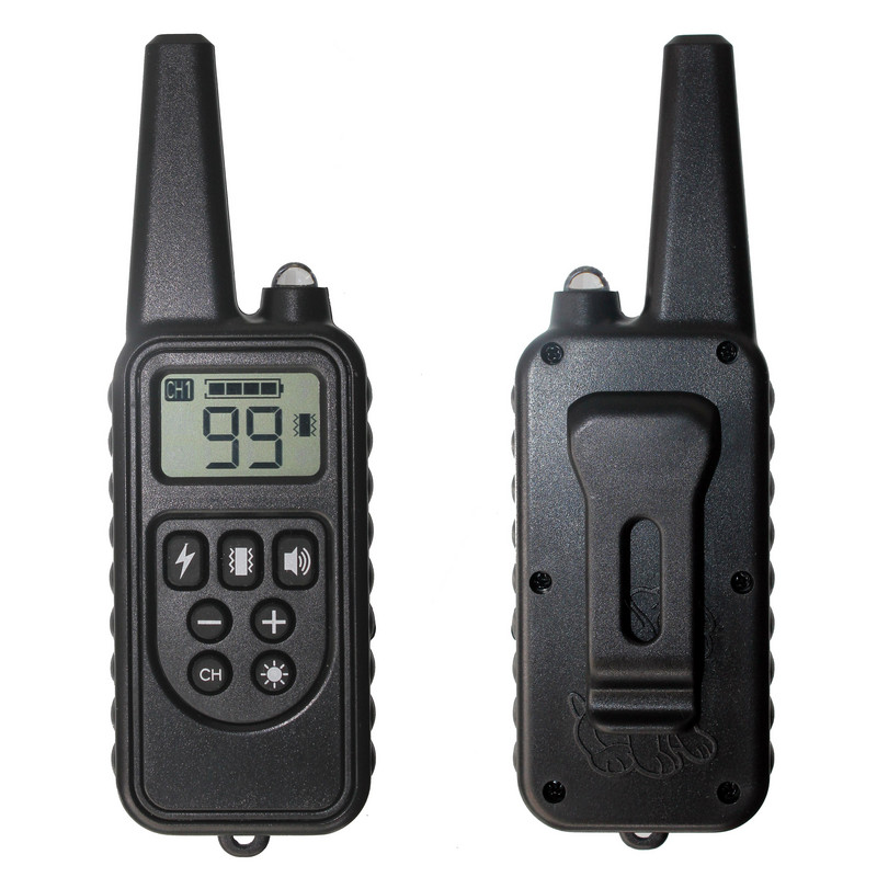 Ηλεκτρικό κολάρο εκπαίδευσης σκύλων Τηλεχειριστήριο κατοικίδιων ζώων, αδιάβροχο επαναφορτιζόμενο με οθόνη LCD για κραδασμούς ήχο κραδασμών όλων των μεγεθών