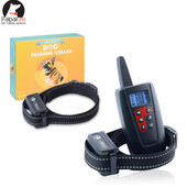 Zgardă electrică de dresaj pentru câini cu telecomandă Zgarda electrică de dresaj pentru câini de companie cu telecomandă Raza de acțiune de 1100 de metri, impermeabilă, reîncărcabilă