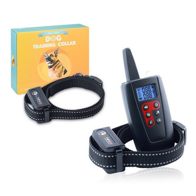 Zgardă electrică de dresaj pentru câini cu telecomandă Zgarda electrică de dresaj pentru câini de companie cu telecomandă Raza de acțiune de 1100 de metri, impermeabilă, reîncărcabilă