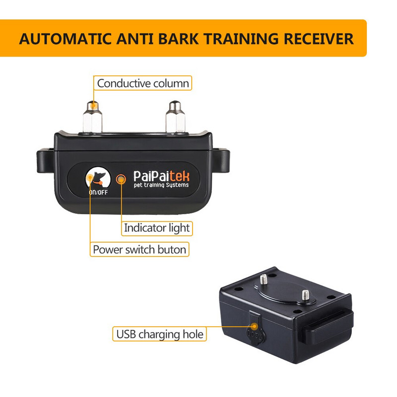 Zgardă electrică de dresaj pentru câini cu telecomandă Zgarda electrică de dresaj pentru câini de companie cu telecomandă Raza de acțiune de 1100 de metri, impermeabilă, reîncărcabilă