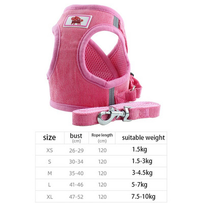 Lemmiklooma rinnarihma komplekt Kaelarihm koertele Aksessuaarid Koeravõrgust vest koerarakmed Kaelarihm Rihm Komplektid Veojõud Reguleeritav helkurrihm