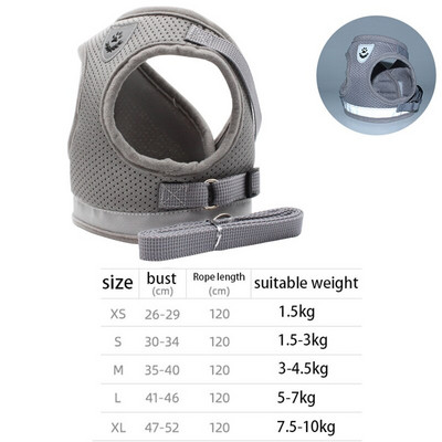 Lemmiklooma rinnarihma komplekt Kaelarihm koertele Aksessuaarid Koeravõrgust vest koerarakmed Kaelarihm Rihm Komplektid Veojõud Reguleeritav helkurrihm