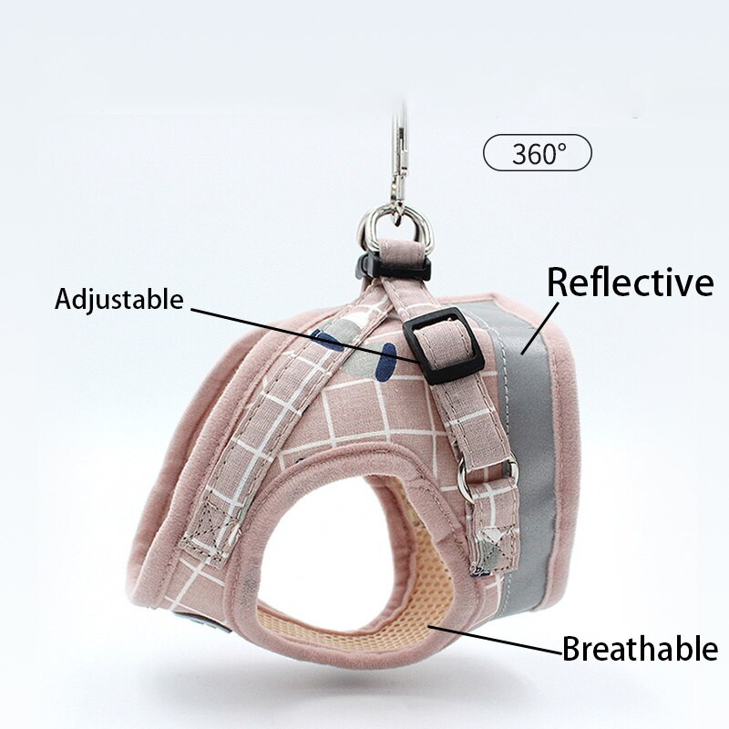 Lemmiklooma rinnarihma komplekt Kaelarihm koertele Aksessuaarid Koeravõrgust vest koerarakmed Kaelarihm Rihm Komplektid Veojõud Reguleeritav helkurrihm