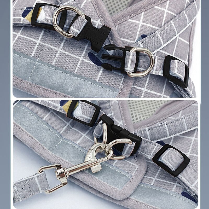 Lemmiklooma rinnarihma komplekt Kaelarihm koertele Aksessuaarid Koeravõrgust vest koerarakmed Kaelarihm Rihm Komplektid Veojõud Reguleeritav helkurrihm