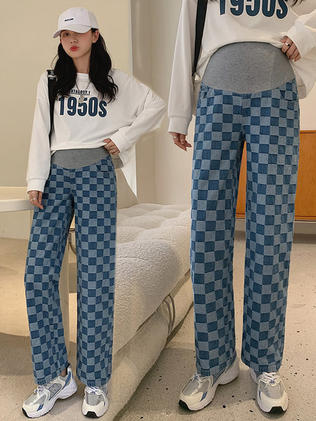 Naujo modelio moteriški languoti nėščiosios džinsai