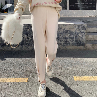 Madingos moteriškos užsegamos nėščiųjų kelnės