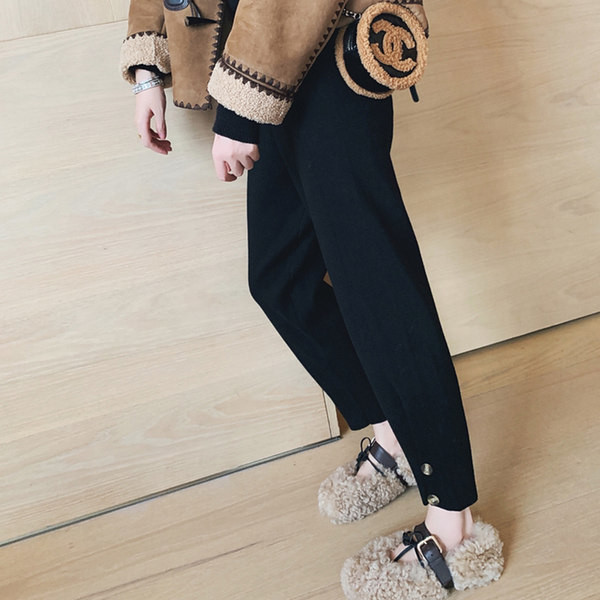 Madingos moteriškos užsegamos nėščiųjų kelnės