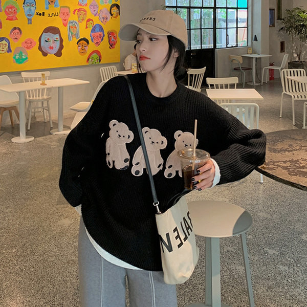 Casual ψηλόμεσο φούτερ με σκίσιμο