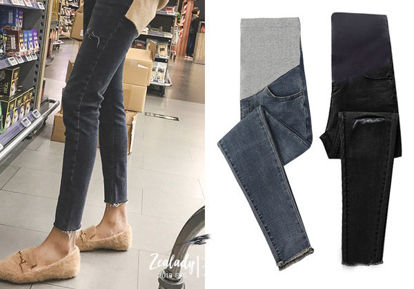 Γυναικείο εφαρμοστό ψηλόμεσο τζιν εγκυμοσύνης σε διάφορα μοντέλα