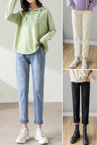 Naiste teksapükste puhas mudel rasedatele