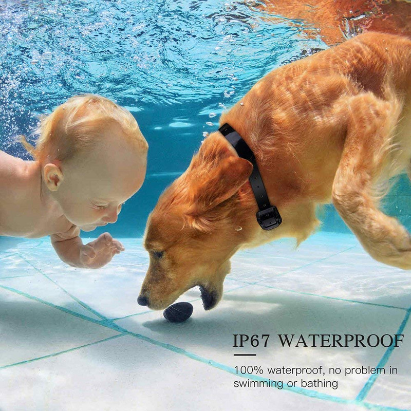 Elektriline koeratreeningu kaelarihm 800 m lemmiklooma kaugjuhtimispult Veekindel laetav LCD-ekraaniga igas suuruses vibratsiooniheli jaoks