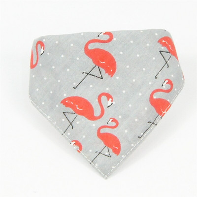 Μόδα λουρί για σκύλο κατοικίδιων ζώων Φόρεμα Flamingo Σετ λουρί μπαντάνας Small Medium Dogs Yorkie Chihuahua Pomeranian Ρούχα AML27