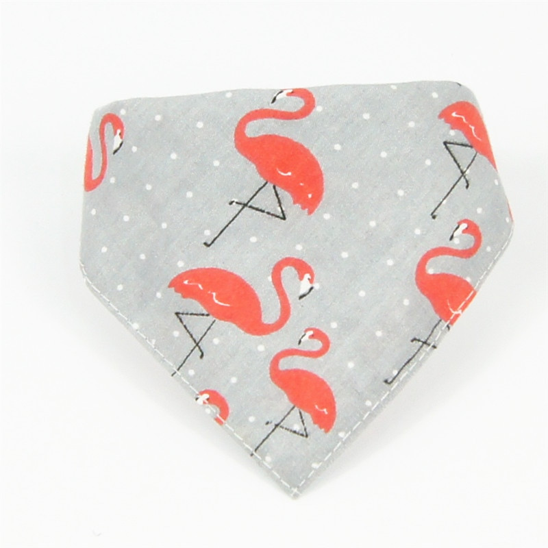 Μόδα λουρί για σκύλο κατοικίδιων ζώων Φόρεμα Flamingo Σετ λουρί μπαντάνας Small Medium Dogs Yorkie Chihuahua Pomeranian Ρούχα AML27