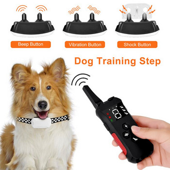 800 м дистанционни електронни нашийници за обучение на домашни кучета Антилаещи електронни шокови нашийници за обучение на кученца Консумативи