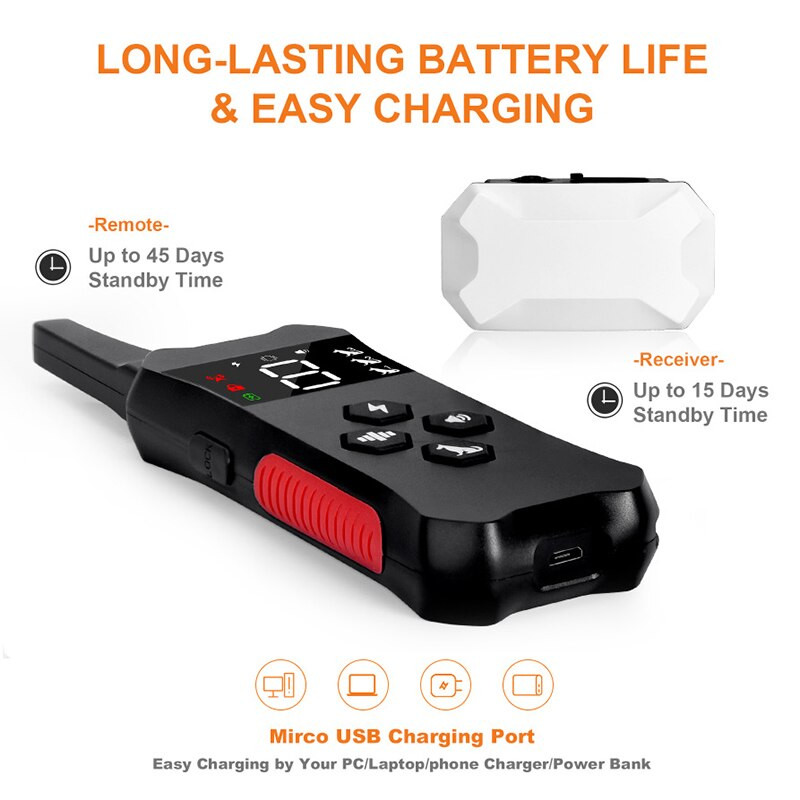 800 m kaugjuhtimispuldiga elektroonilised lemmikloomade koerte treenimiskaelarihmad Antibark elektroonilised šokitreeningu kaelarihmad kutsikate tarvikud