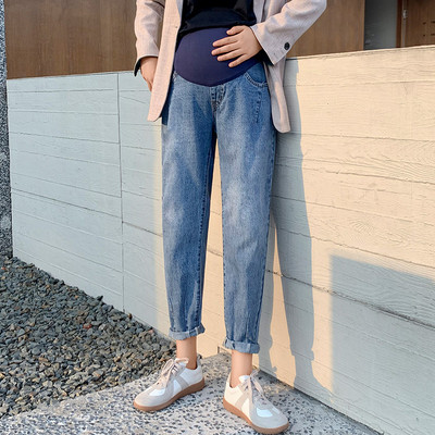 Blugi de maternitate eleganti cu talie inalta doua modele