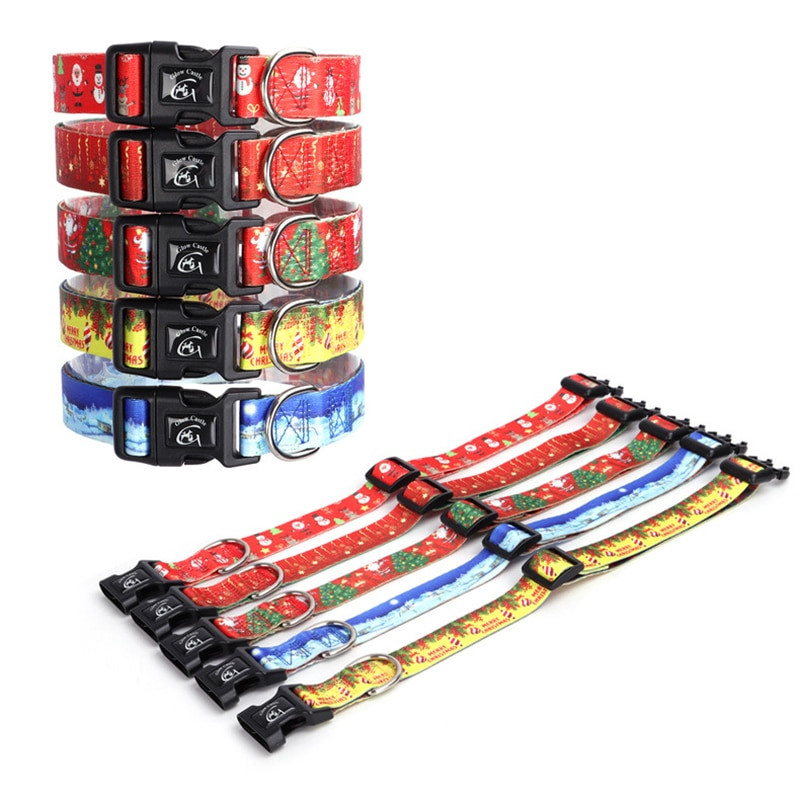 CAWAYI KENNEL Σετ Χριστουγεννιάτικων Προμηθειών Κολάρο σκύλου Χαριτωμένο κολάρο σκύλου με τόξο Τριγωνικό ρυθμιζόμενο κολάρο με επίδεσμο για διακόσμηση γάτας σκύλου