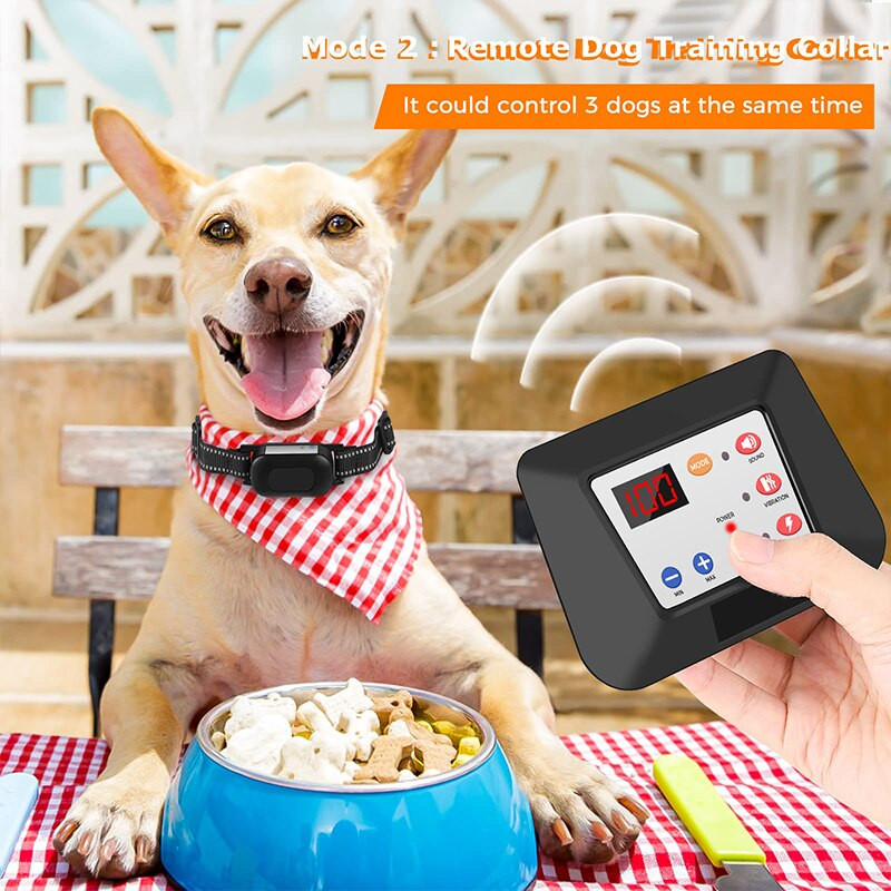 Koerte juhtmevaba elektritara Abi Koolitus Käitumise Abivahendid Kaugtreening Kaelarihm Lemmikloomade kaitsesüsteem Reguleeritav juhtimisulatus