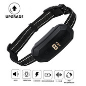 Guler anti-latrat cu ecran tactil inteligent Guler anti-latrat pentru câini Guler de antrenament anti-latrat reîncărcabil cu 7 sensibilități reglabile