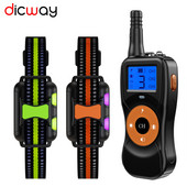 Απομακρυσμένο αδιάβροχο επαναφορτιζόμενο κολάρο για σκύλους με οθόνη LCD ηλεκτρικό κολάρο για σκύλους Ηλεκτρικό κολάρο εκπαίδευσης σκύλων για