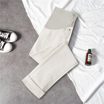 Ženske ležerne traperice za trudnice visokog struka